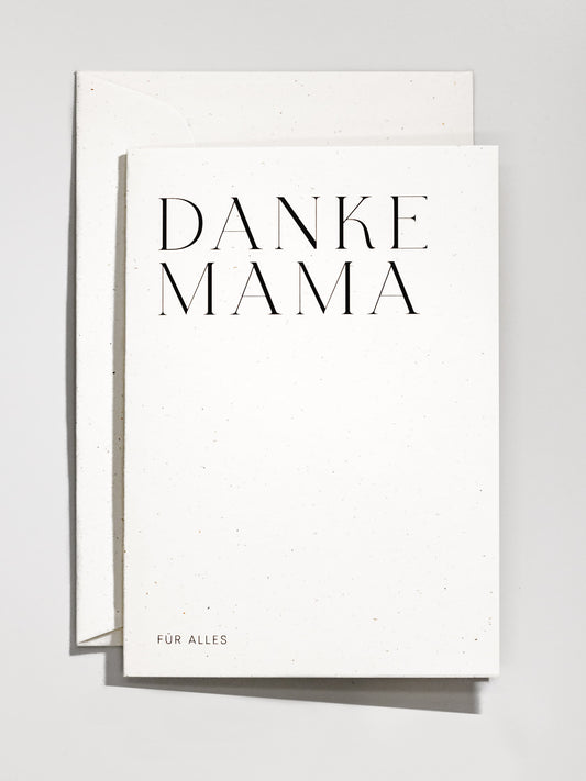 Karte zu Muttertag mit «Danke Mama für alles» | Studio Wiis