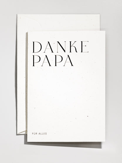 Vatertag Karte Danke für alles handgefertigt in Appenzell | Studio Wiis