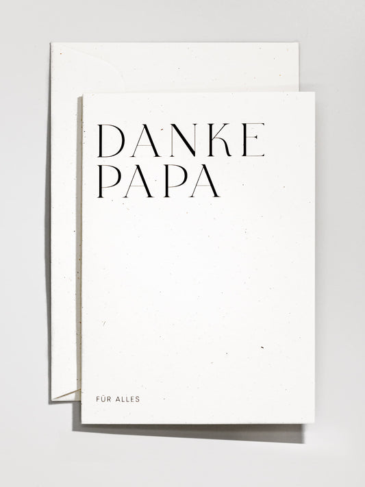 Vatertag Karte Danke für alles handgefertigt in Appenzell | Studio Wiis
