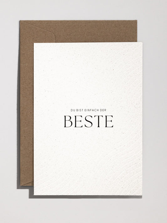 Schlichte Schweizer Papeterie – Du bist einfach der Beste | Studio Wiis