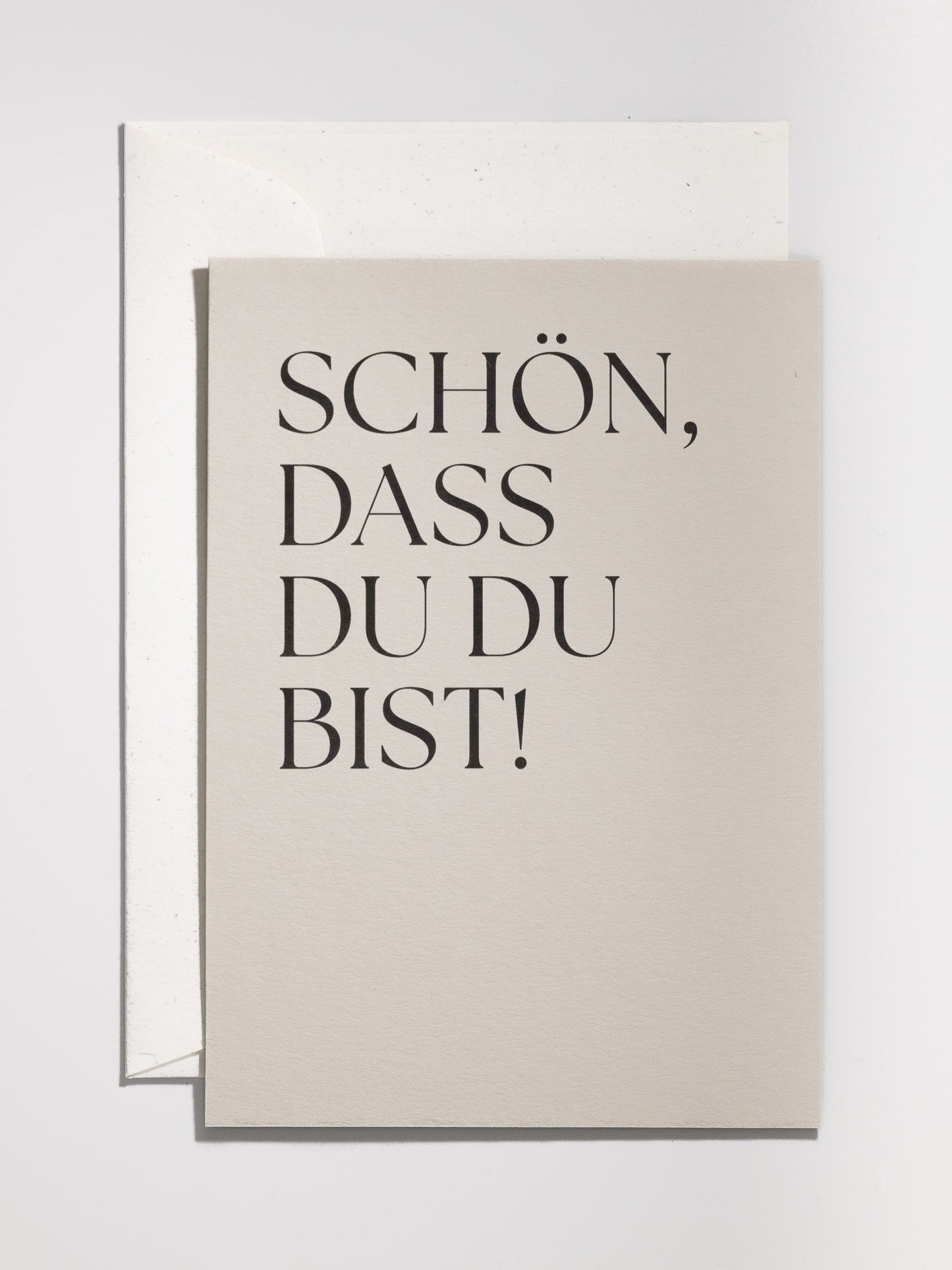 Handgefertigte beige Karte für die Freundschaft | Studio Wiis