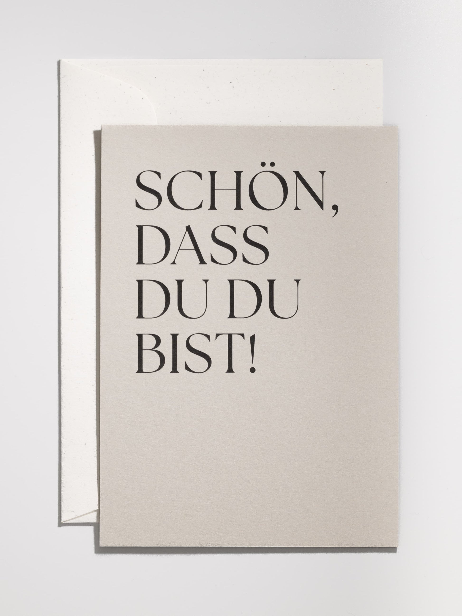 Handgefertigte beige Karte für die Freundschaft | Studio Wiis