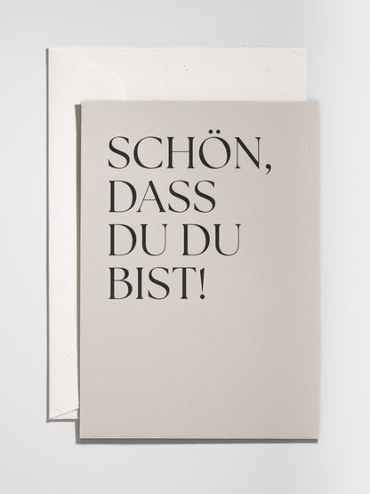 Handgefertigte beige Karte für die Freundschaft | Studio Wiis