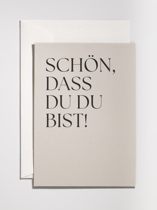 Handgefertigte beige Karte für die Freundschaft | Studio Wiis