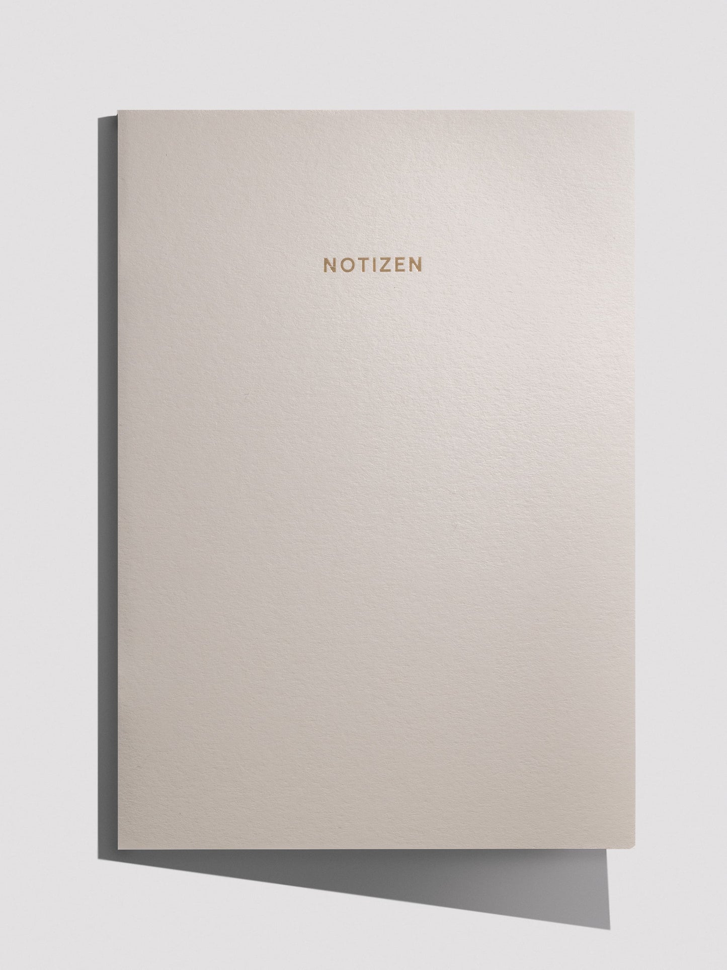 Beiges handgefertigtes Notizheft „Notizen“  in minimalistischem Design | Studio Wiis